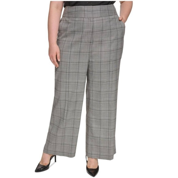 Cato Pants - Cato Grey Houndstooth Dress Pants